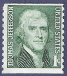 Stamps United States -  USA Jefferson 1
