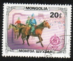 Stamps Mongolia -  Jinetes