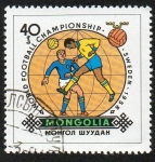 Sellos de Asia - Mongolia -  Mundial de fútbol Suecia 1958