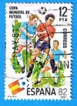 Stamps Spain -  Copa mundial de futbol ESPAÑA´82 (jugadas de este deporte )