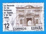 Stamps Spain -  La Hacienda de los Borbonesen España y en las Indias 8 Real casa de la moneda de Sevilla )