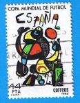 Stamps Spain -  Copa mundial de futbol ( cartel Anunciador )