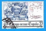 Stamps Spain -  XXIII serie Europea ( El Descubrimiento de America )