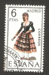 Stamps Spain -  1904 - traje típico de Madrid