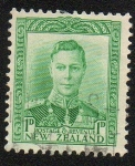 Stamps New Zealand -  Jorge VI