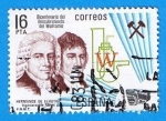 Sellos del Mundo : Europa : Espaa : Bicentenario del descubrimiento del woltframio pos los hermanos de Elhuyar