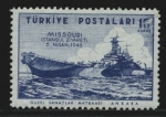 Stamps : Asia : Turkey :  Acorazado Missouri