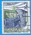 Stamps Spain -  Conjunto monumental de llivia ( Gerona )