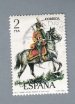 Stamps Spain -  Teniente Coronel (repetido)