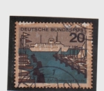 Stamps Germany -  serie- Ciudades- Kiel