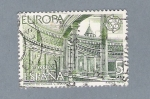 Stamps Spain -  Palacio de Carlos V. Granada (repetido)