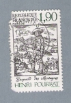 Stamps France -  Henri  Pourrat 