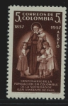 Stamps : America : Colombia :  San Vicente Paul