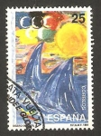 Stamps Spain -  3107 - diseño infantil, olimpiadas del 92