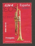 Stamps Spain -  instrumento musical, trompeta