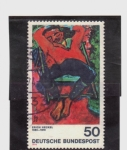 Stamps Germany -  Erich Heckel 1883-1970