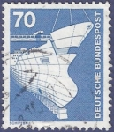 Stamps : Europe : Germany :  ALEMANIA Transportes barco schiffbau 70
