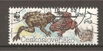 Stamps : Europe : Czechoslovakia :  Anfibios.
