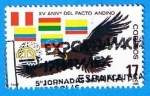 Stamps : Europe : Spain :  XV aniversario del Pacto Andino
