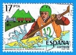 Stamps Spain -  Descenso del Rio Sella 