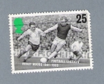 Stamps : Europe : United_Kingdom :  Futbolistas Legendarios. Bobby Moore 1941-1993