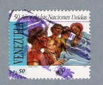 Stamps Venezuela -  50 Años de las Naciones Unidas