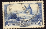 Stamps France -  El molino de Alfonso Daudet