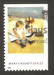 Stamps United States -  mary cassatt, pintora 