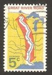 Stamps United States -  gran camino del río