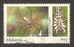 Sellos del Mundo : Asia : Malasia : araña, nephila maculata