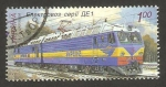 Sellos de Europa - Ucrania -  975 - locomotora eléctrica