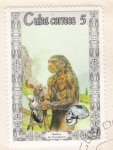 Stamps : America : Cuba :  Hombre de Neandertal
