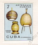 Stamps : America : Cuba :  Artesanía Cubana. Lámparas