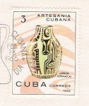 Stamps : America : Cuba :  Artesanía Cubana. Jarrón de Cerámica