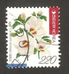 Stamps : Asia : South_Korea :  hibiscus syriacus, rosa de siria