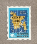 Stamps Asia - Bangladesh -  Censo población