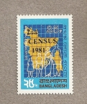 Sellos de Asia - Bangladesh -  Censo población