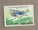 Stamps : Asia : Bangladesh :  75 Aniv. de la aviación a motor