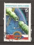 Stamps : Europe : Russia :  Inter - Cosmos./ Colaboracion Espacial con Checoslovaquia.
