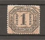 Stamps : Europe : Germany :  Sello de Servicio.