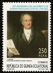 Stamps Equatorial Guinea -  250 Aniversº nacimiento de Johann Wolfgang Goethe