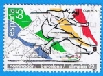 Stamps Spain -  Nominacion de Barcelona como sede Olimpica 1992 ( Atletismo ) (reservado)