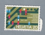 Stamps Switzerland -  Líneas Ferroviarias