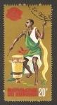 Stamps Africa - Burundi -  nativo tocando el bombo