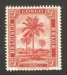 Sellos del Mundo : Africa : Democratic_Republic_of_the_Congo : congo belga, arboles y montañas