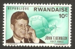 Sellos del Mundo : Africa : Rwanda : II Anivº de la muerte del presidente  John F.  Kennedy