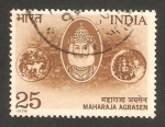 Sellos de Asia - India -  maharaja agrasen