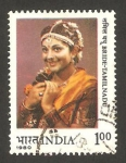 Stamps India -  vestido de novia de la región de tamilnadu