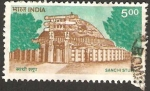 Stamps : Asia : India :  Monumento budista de Sanchi