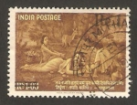 Stamps India -  poeta y dramatrugo kalidasa , escena de  shakuntala